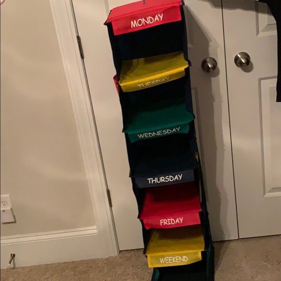 daily activity kids closet organizer